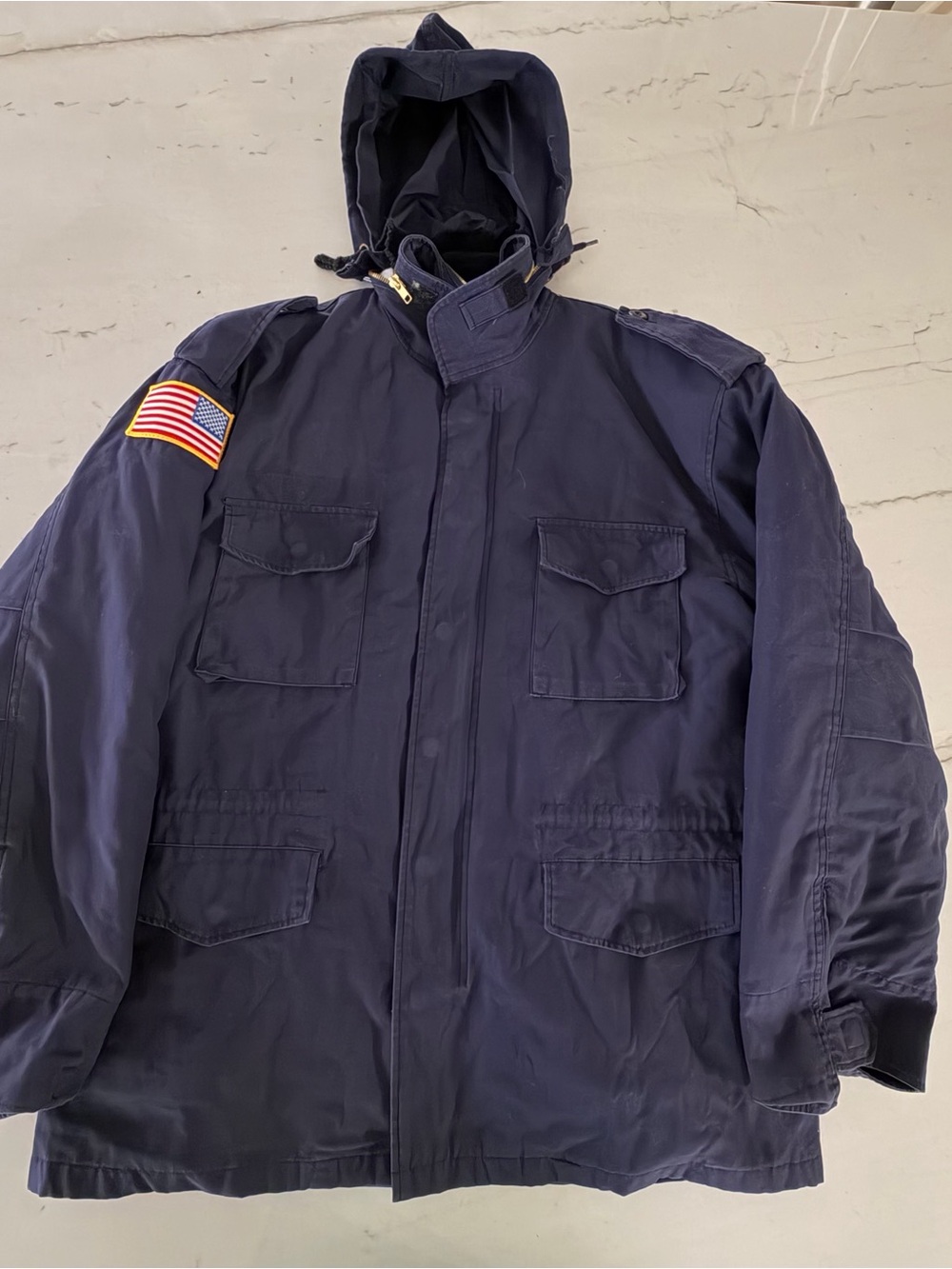 Rothco Jacket M65 Field Coat Men M Blue Flag Military Style Hunting Work